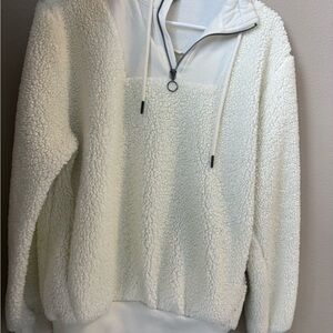 Sweaty Betty Cream Sherpa Jacket